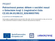 Potravinová pomoc dětem v sociální nouzi
