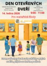 Den otevřených dveří pro budoucí prvňáčky z mateřských škol a jejich rodiče dne 14.1.2026