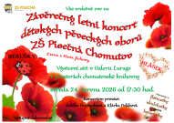 Pozvání na Závěrečný letní koncert dětských pěveckých sborů